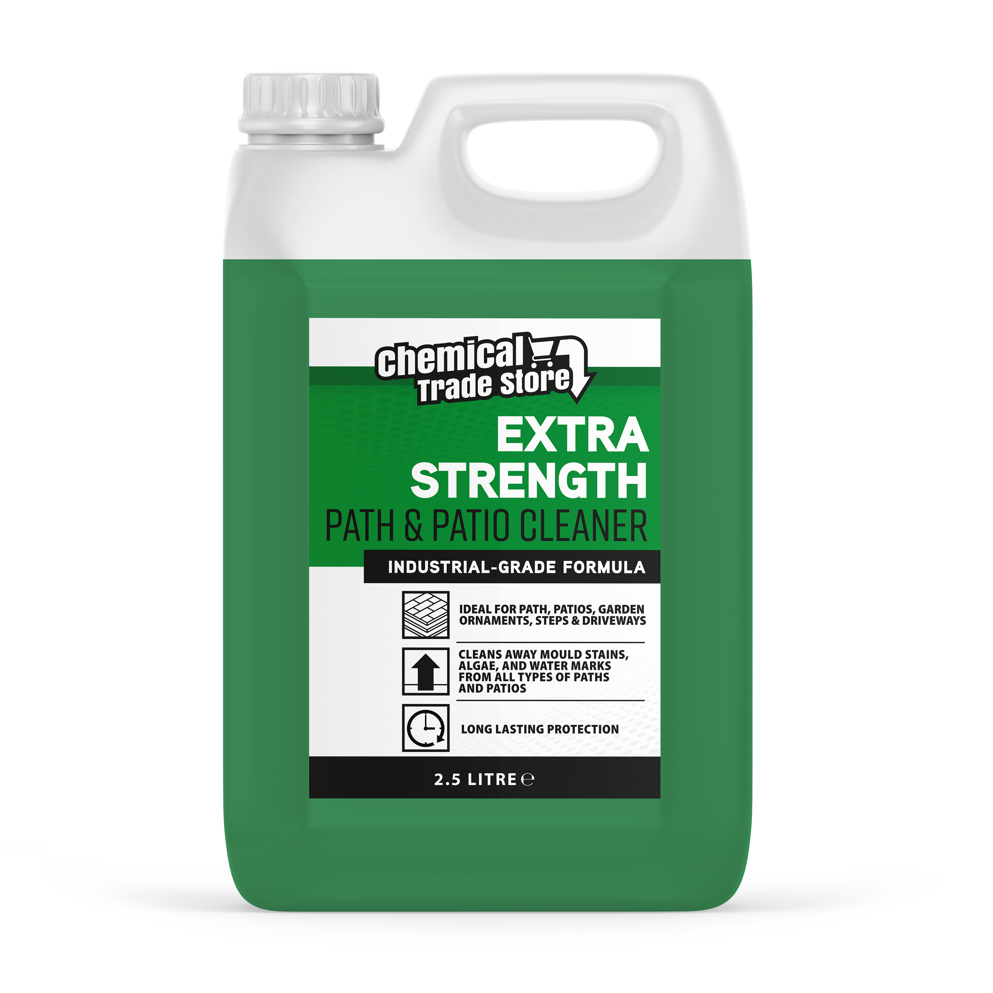 Chemical Trade Store - Path & Patio Cleaner - Concentrate Outdoor Stain Remover Cleaning Treatment | Decking, Driveways, Rooftops - 2.5 Litre