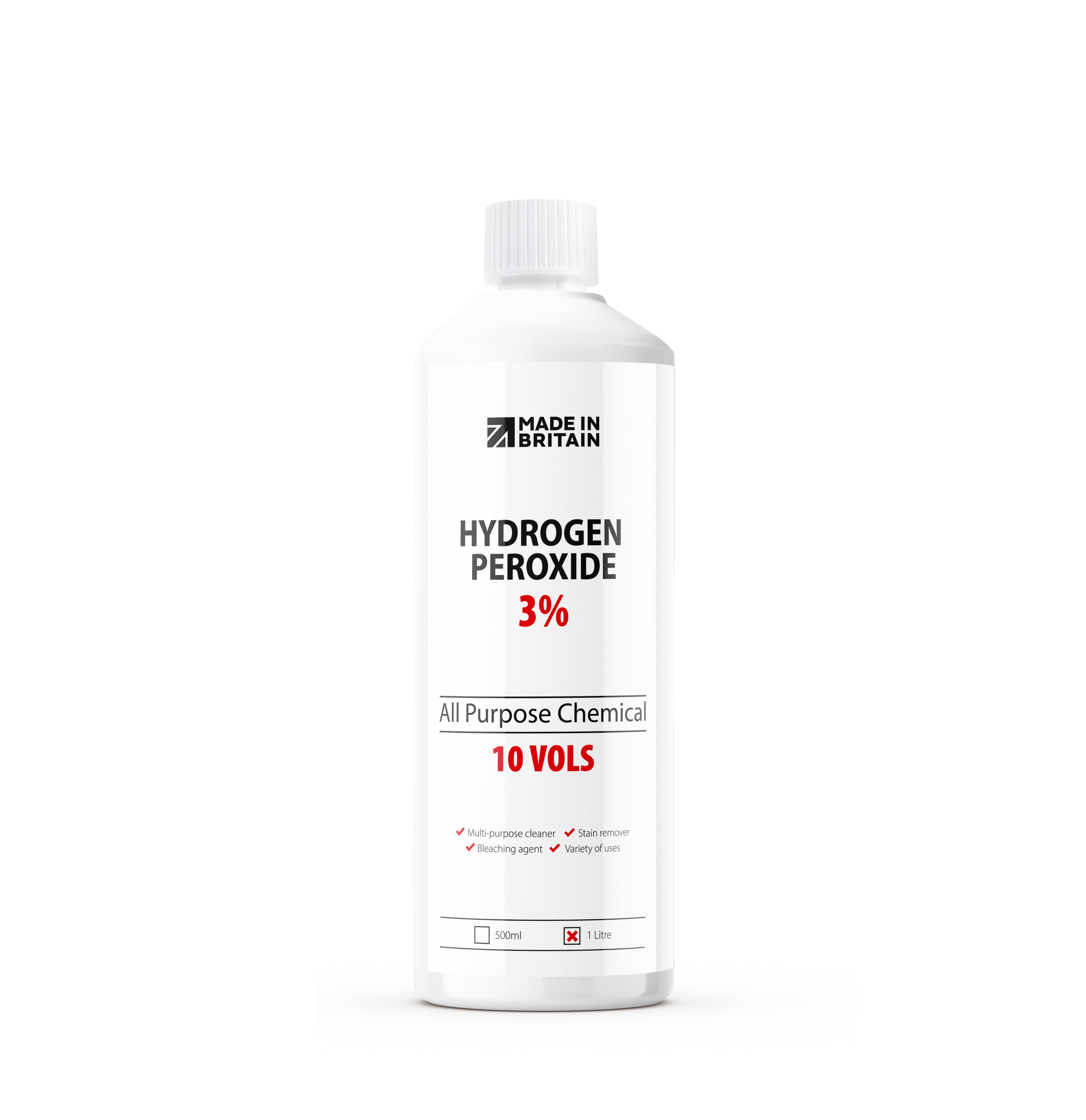 ChemLab McKLords Hydrogen Peroxide 3%, 1 Litre