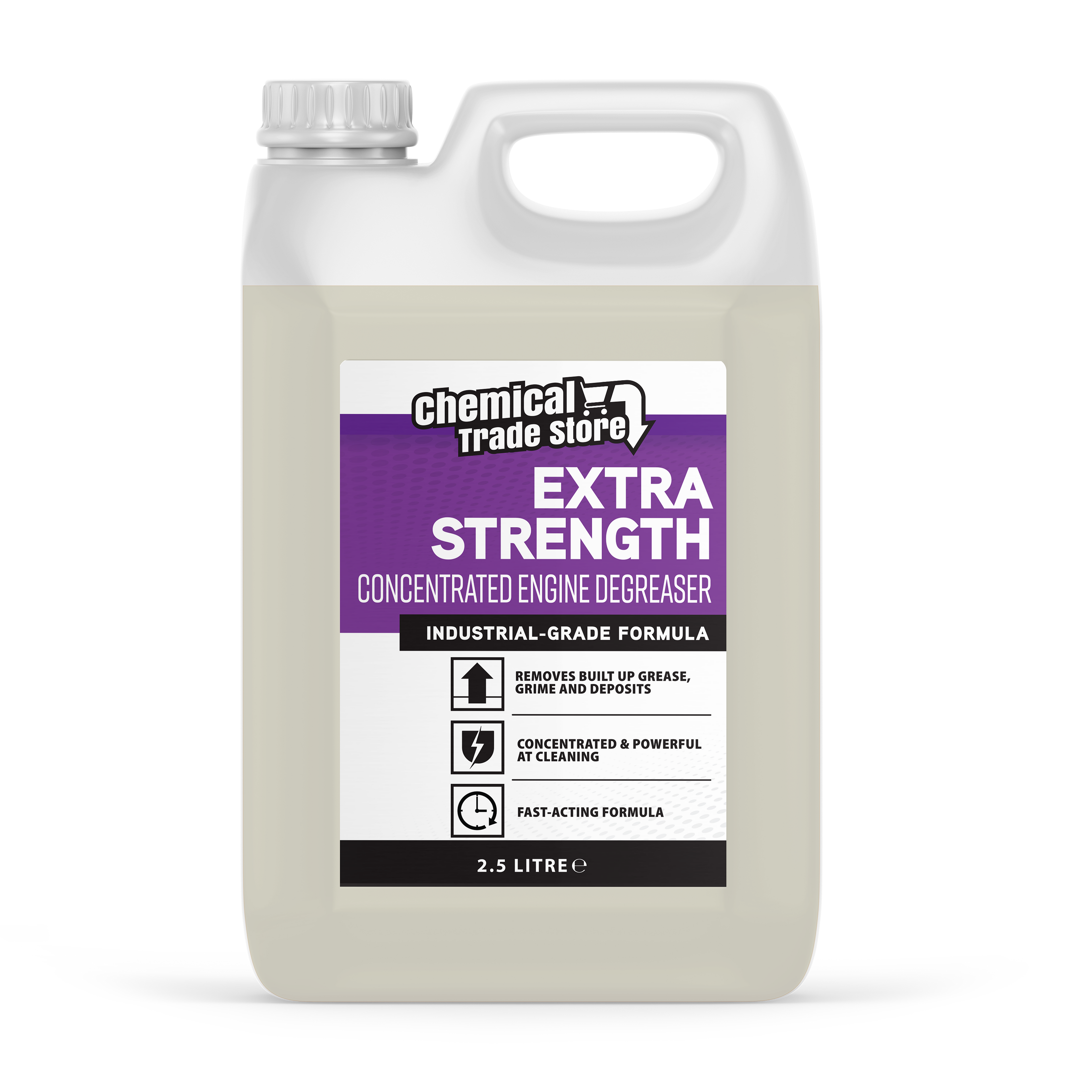 Chemical Trade Store - Concentrated Engine Degreaser & Parts Washer Fluid 2.5L - Heavy-Duty Solvent for Grease, Oil & Grime - Powerful Cleaner for Engines, Machinery & Workshop Tools