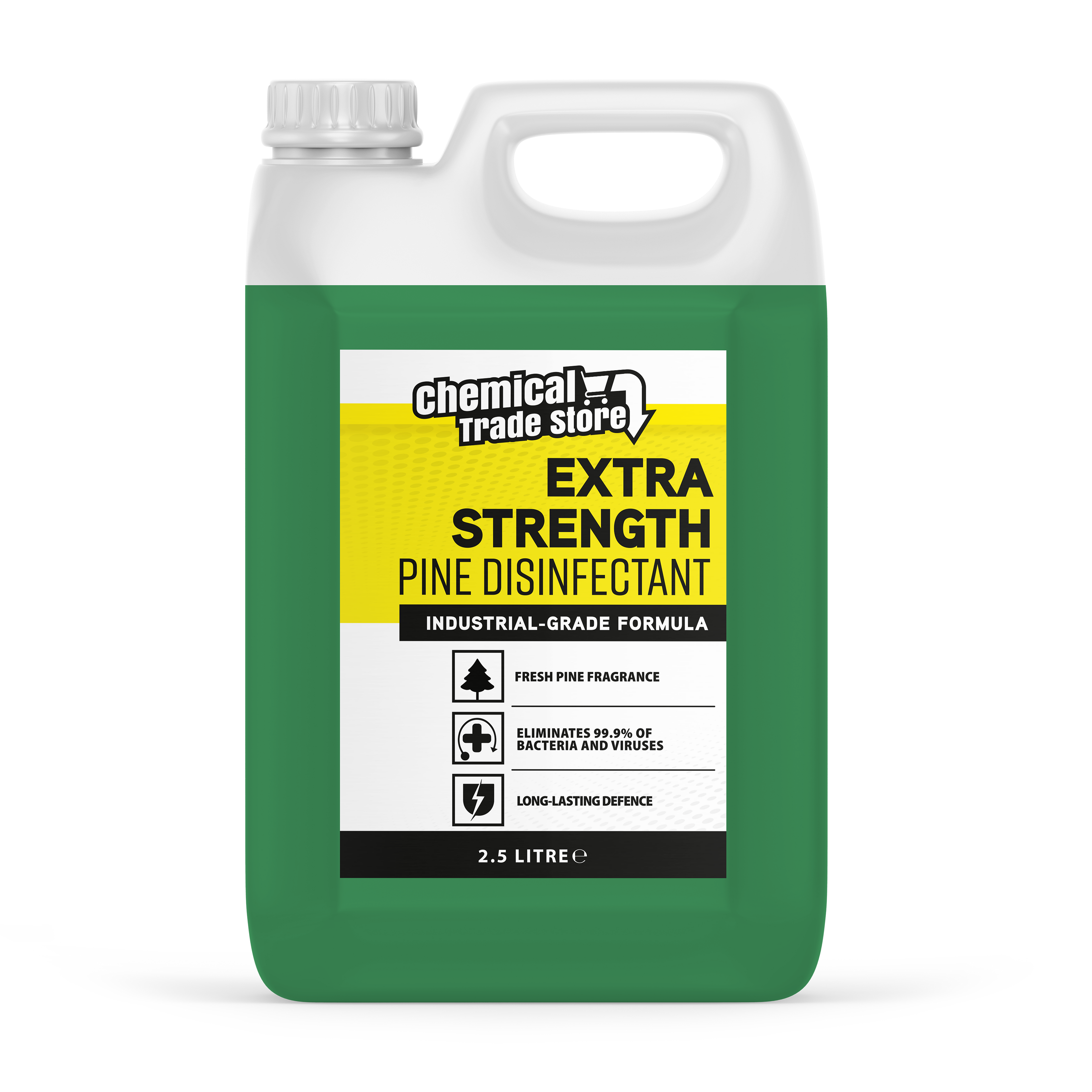 Chemical Trade Store - Pine Disinfectant - Concentrated General Purpose Cleaner, Kills 99.9% of Germs Floor Cleaning Liquid - 2.5 Litre