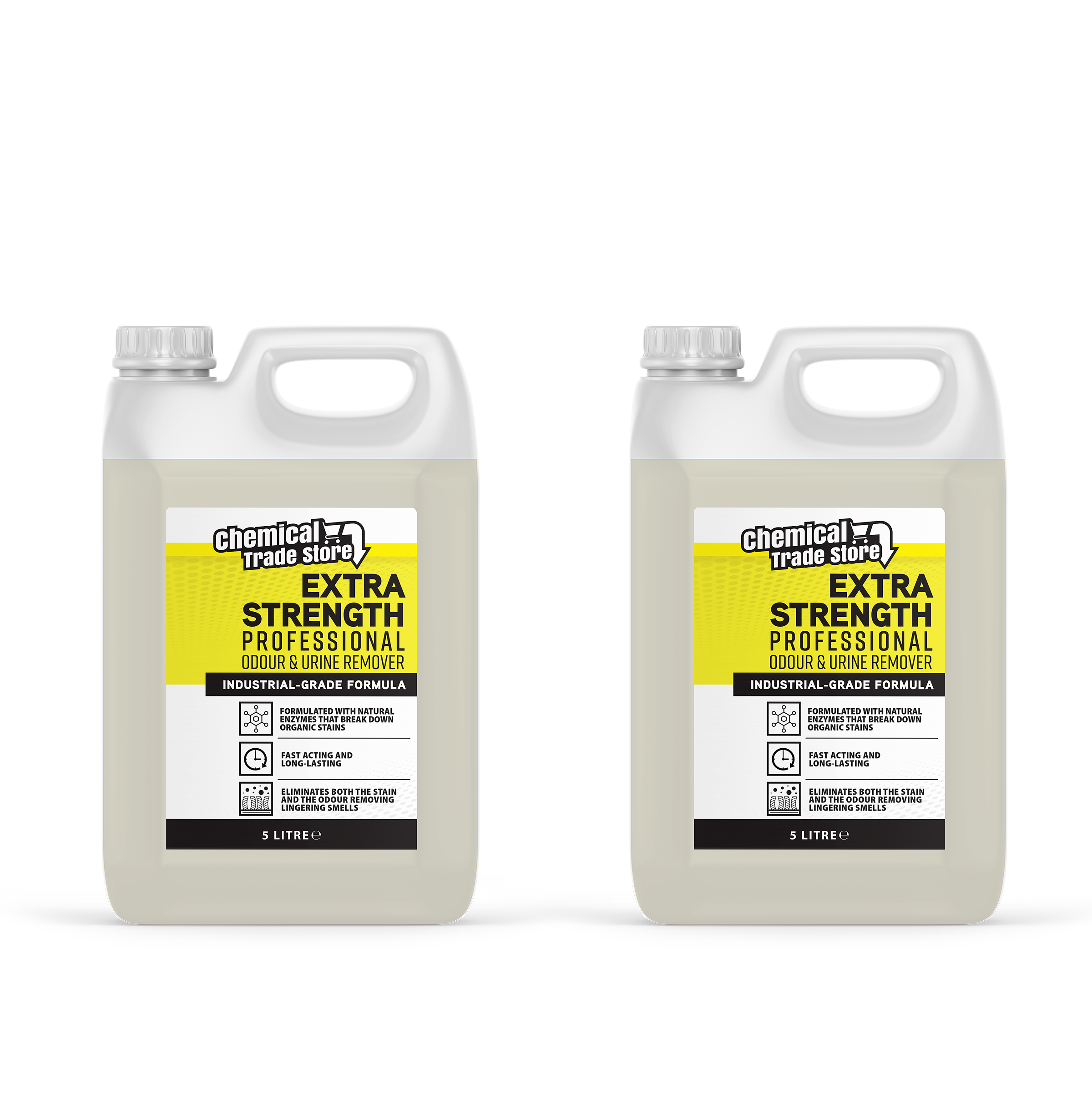Chemical Trade Store Professional Enzyme Odour & Urine Remover 2 x 5L - Ultimate Stain & Odour Solution for Pet & Household - Carpet & Upholstery Cleaner