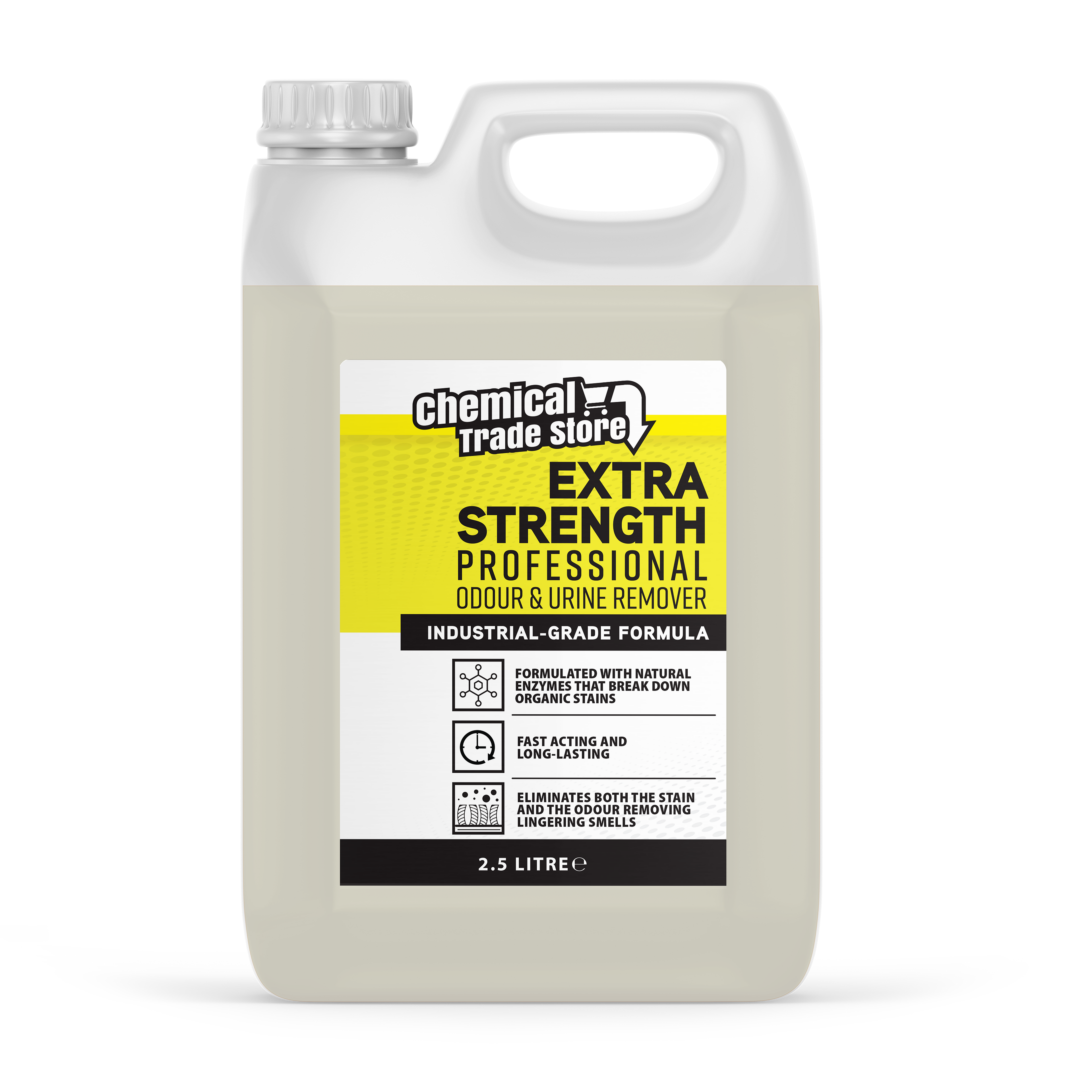 Chemical Trade Store Enzyme Odour & Urine Remover 2.5L - Professional Pet Stain & Smell Eliminator - Safe for Carpets, Upholstery & Hard Floors