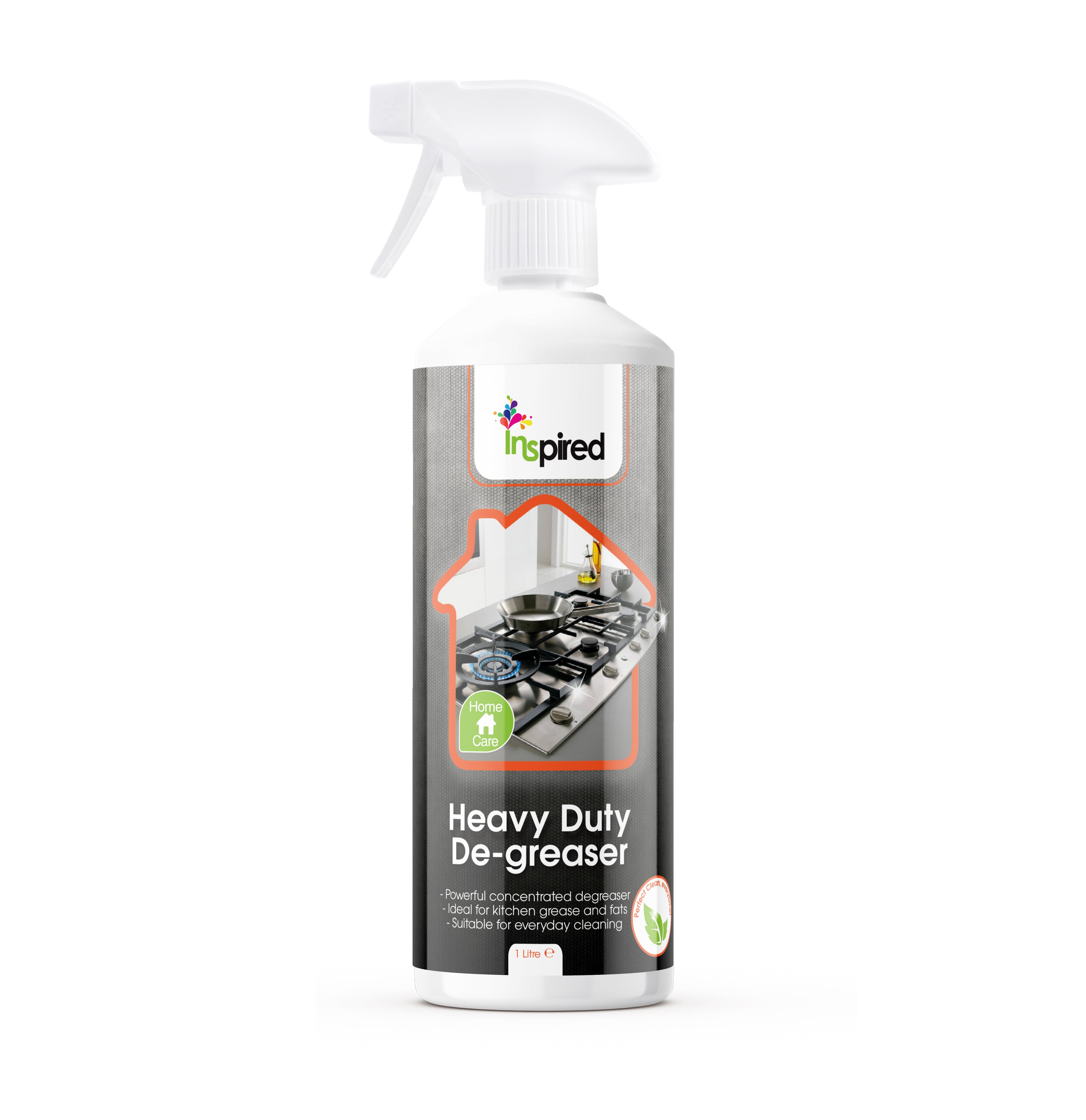 Inspired Heavy Duty Degreaser Spray  1L - Professional Kitchen Cleaner - Cuts Through Grease & Grime - Dilutable for Daily Use or Heavy Duty Cleaning - Most Surfaces
