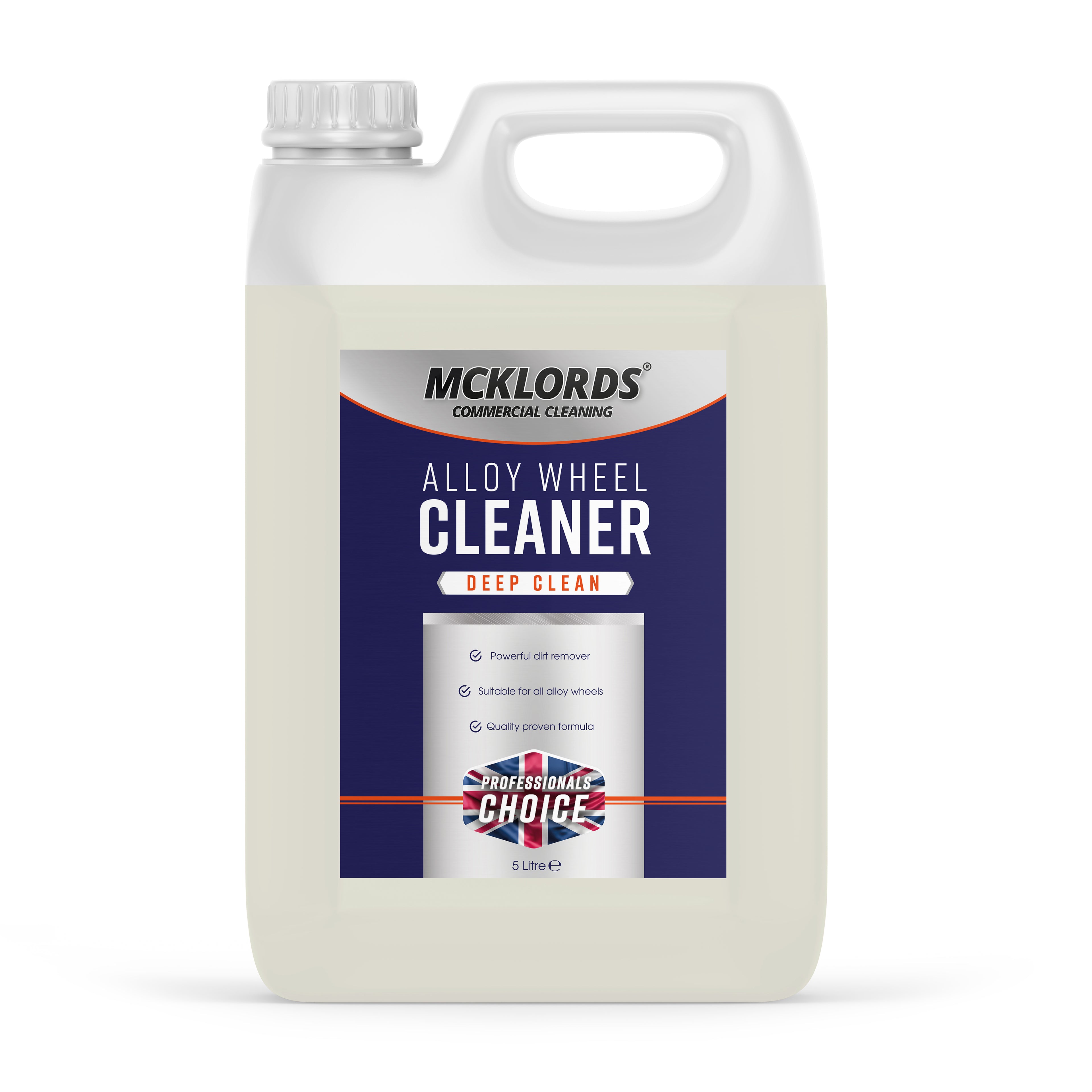 McKLords Commercial Alloy Wheel Cleaner, 5 Litre Clear