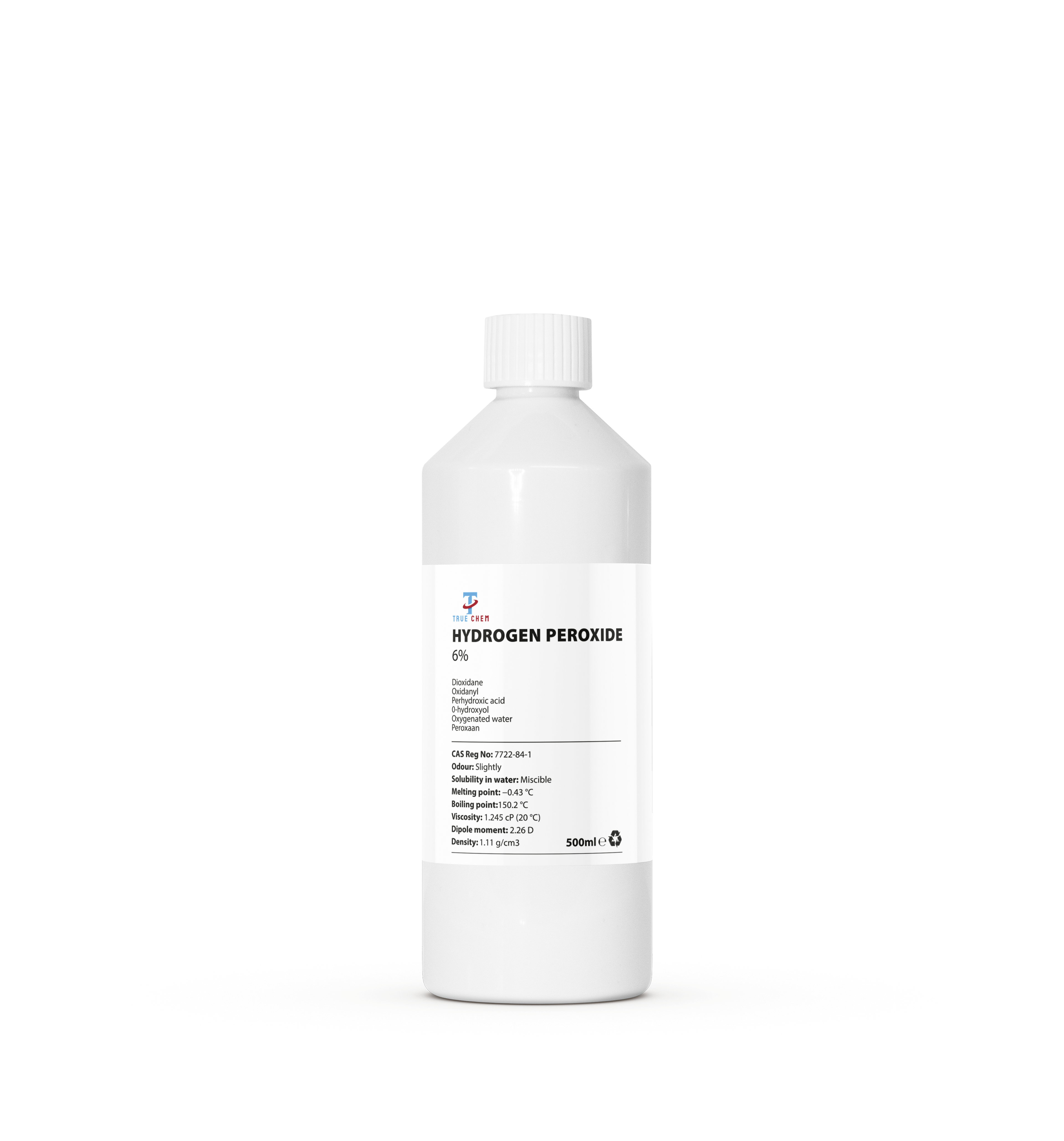 True Chem - Hydrogen Peroxide 6% Solution, 20 Vols, 500ml